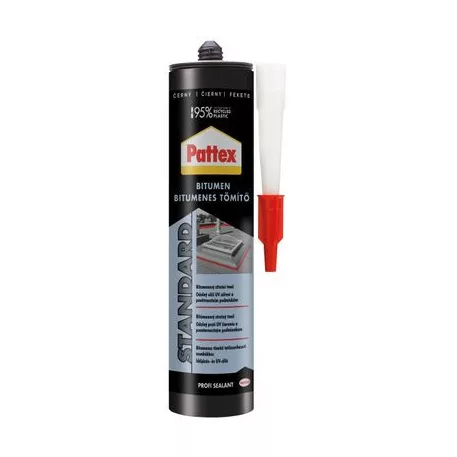 Tömítőanyag Pattex Standard Bitumenes, tető, fekete, 280 ml