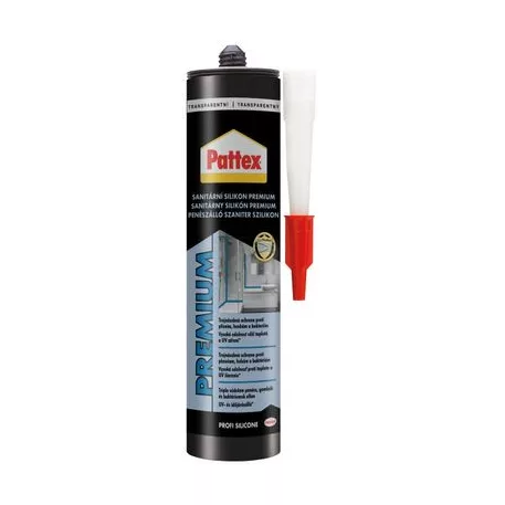 Szilikon Pattex Premium, szaniter, átlátszó, 310 ml