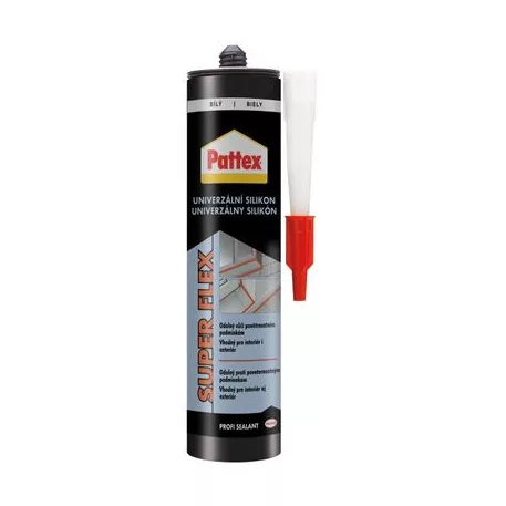 Szilikon Pattex Super Flex, univerzális, fehér, 280 ml
