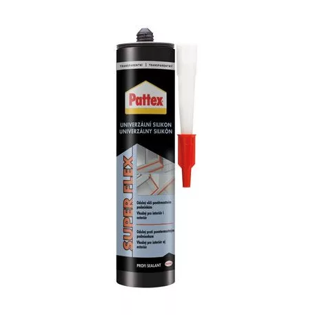 Szilikon Pattex Super Flex, univerzális, átlátszó, 280 ml