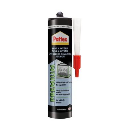 Szilikon Pattex Premium Üveg és akvárium, átlátszó, 280 ml