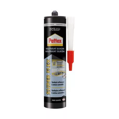 Szilikon Pattex Super Flex Semleges, átlátszó, 280 ml