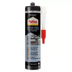   Tömítőanyag Pattex Super Flex Természetes kő, fehér, 280 ml
