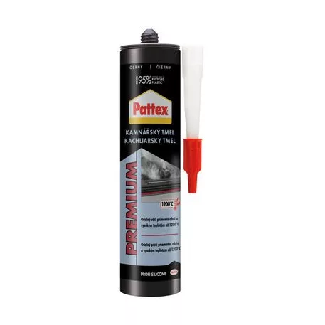 Szilikon Pattex Premium Kályhás, fekete, 280 ml