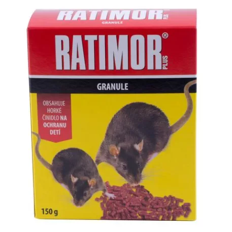 Csali RATIMOR® Bromadiolon pellets, 150 g, granulátum