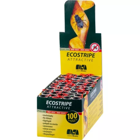 Légyfogó Ecostripe Attractive, Sellbox 100 db