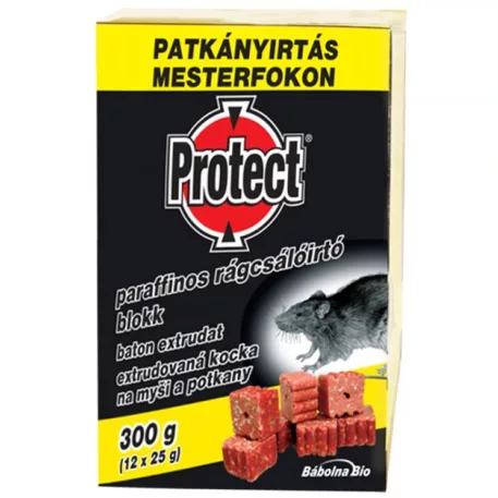Csali PROTECT, extrudált kocka, egerekre és patkányokra, 12x25 g (300 g)