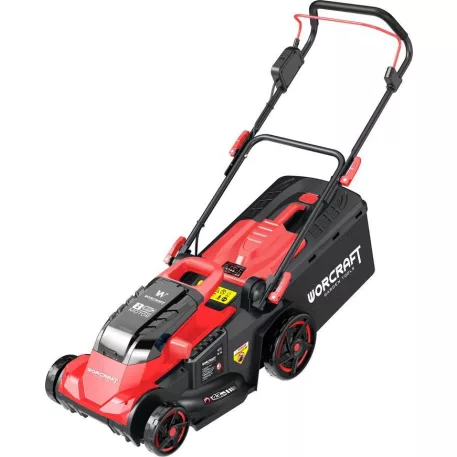 Fűnyíró Worcraft CLM-S40LiBH ShareSYS, 2x20V Li-Ion, 430 mm, 45 liter, szénkefe nélküli