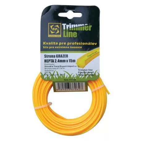 Fűnyíró Damil Profi 2,0 mm 15 m Hex