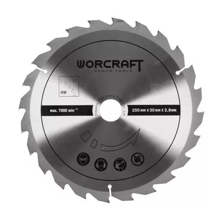 Worcraft Ts-2000A Asztali Körfűrész, 2000W, 250x30x24T, 240V, IPX0, Asztal, 2 Kés