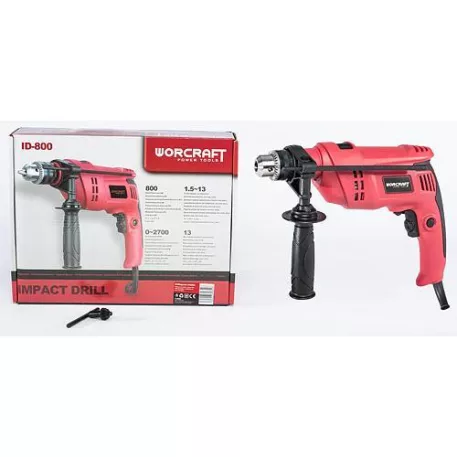 Csigafúró Worcraft Id-800, 800 W, 13 mm Kulcs