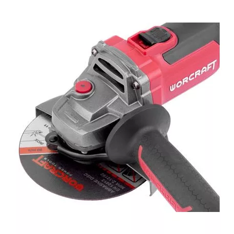 Worcraft CAG-S20LiBH 125 mm szénmentes sarokcsiszoló, tokban, akkumulátorral és töltővel, 20 V, 1x L
