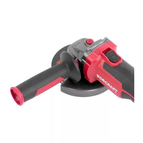Worcraft CAG-S20LiBH 125 mm szénmentes sarokcsiszoló, tokban, akkumulátorral és töltővel, 20 V, 1x L