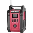 Worcraft CBTS-S20LiH rádió, 20V-os Li-ion akkumulátorral, DAB+FM rádió, Bluetooth, AUX bemenet, 2x15W hangteljesítmény