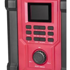   Worcraft CBTS-S20LiH rádió, 20V-os Li-ion akkumulátorral, DAB+FM rádió, Bluetooth, AUX bemenet, 2x15W hangteljesítmény