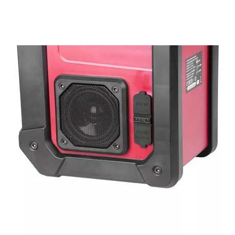 Worcraft CBTS-S20LiH rádió, 20V-os Li-ion akkumulátorral, DAB+FM rádió, Bluetooth, AUX bemenet, 2x15W hangteljesítmény