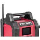 Worcraft CBTS-S20LiH rádió, 20V-os Li-ion akkumulátorral, DAB+FM rádió, Bluetooth, AUX bemenet, 2x15W hangteljesítmény