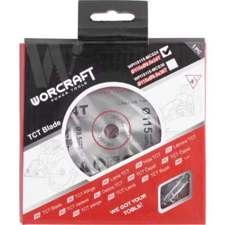 Körfűrész lap Worcraft CMCS-S20LiB-hez, 115x9,5 mm, 24T