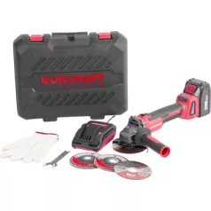   Worcraft sarokcsiszoló készlet CAG-S20LiBH ShareSYS, 115 mm, akkumulátorral és töltővel