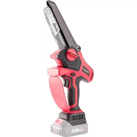 Fűrész Worcraft CHS-S20LiBP ShareSYS, 20V Li-Ion, kézi, mini láncfűrész, szénkefe nélküli, 15 cm-es 