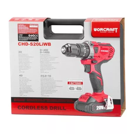 Csavarhúzókészlet Worcraft CHD-S20LiWB ShareSYS, 20V, 2x Li-ion 2.0 Ah