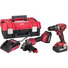 Worcraft SZETT XCUBE001 Szerszámosláda, csavarhúzó CHD-S20LiBA + sarokcsiszoló CAG-S20LiBS-125 mm, s