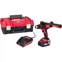   Szett Worcraft XCUBE004  Szerszámosláda, akkus csavarhúzó CHD-S20LiBH, 1x 4,0 Ah akkumulátor, 1x töl