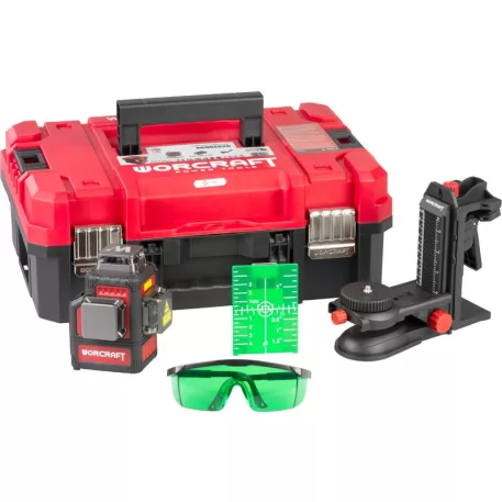 Worcraft Keresztlézer XCUBE026 ShareSYS , 3x3D Green Beam