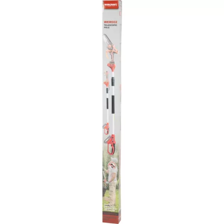 Worcraft WER002 teleszkópos nyél, mini láncfűrészhez CHS-S20LIBP és ollóhoz CSC-S20LiBP
