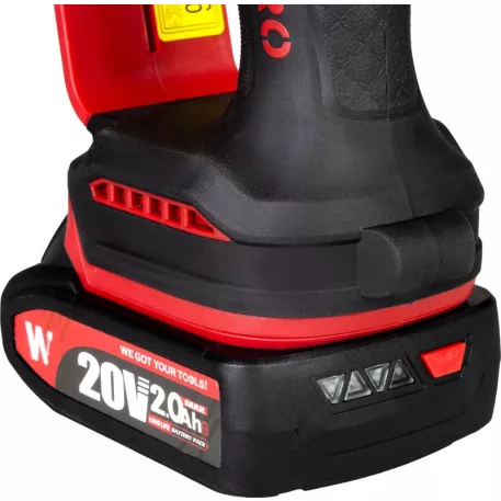 Worcraft CHS-S20LiBDM ShareSYS mini láncfűrész, szénkefe nélküli, 20V Li-ion, 8" lánc