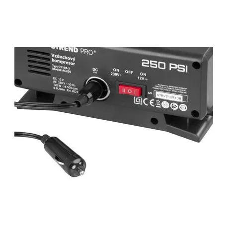 Aircom Ac250 Kompresszor, 250 Psi, 230V /12V