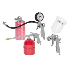   Airtool W-2005A1 Kompresszorkészlet, 5 darab, Permetezhető /Fújható /Felfújható