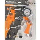 Pneumatikus tartozék készlet Strend Pro, 13 darabos, max 8 bar