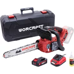   Worcraft CGC-S20LiBAM láncfűrész, szénkefe nélküli, 20V Li-ion, 75 ml-es olajtartály