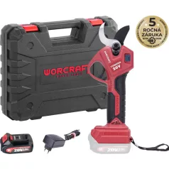   Worcraft CSC-S20LiBAM ShareSYS, 20V Li-Ion, akkumulátoros ágvágó olló, vágás 30 mm, 1x 2.0 A