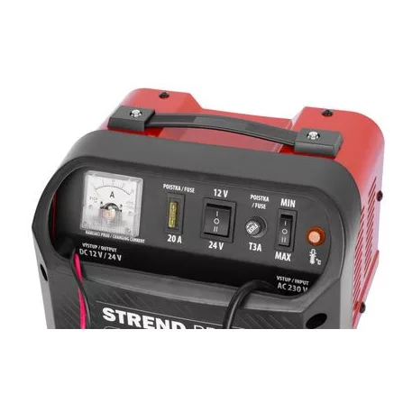 Automatikus akkumulátortöltő STREND PRO CBR-20, 12/24 V, 14 A