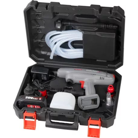 Worcraft CPC-S20LiEM magasnyomású pisztoly, ShareSYS, 1x 2.0 Ah akkumulátor, 1x töltő