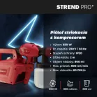 Festékszóró Pisztoly Kompresszorral Strend Pro Js-Fb17AII, 650W, 800 ml