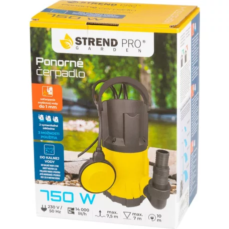 Strend Pro Garden NSP3D750-K szennyvíz szivattyú, 750W, 2 az 1-ben, 14000 l/h