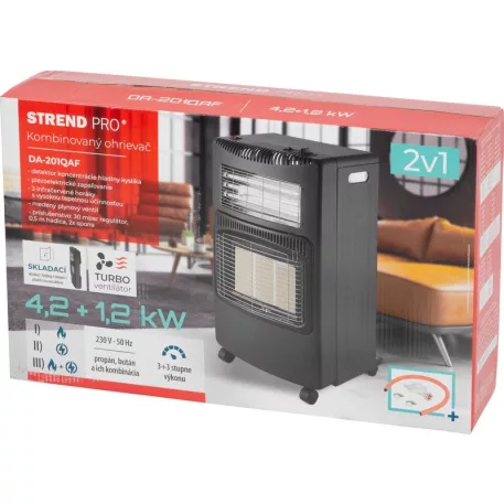 Strend Pro DA-201QAF fűtőberendezés 4,2 kW ​​+ 1,2 kW, 2 az 1-ben, ventilátorral
