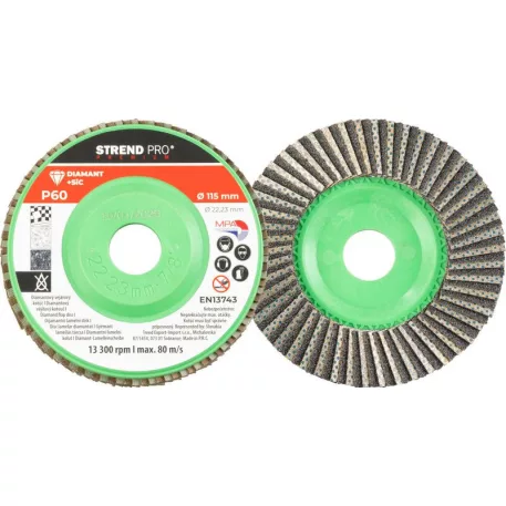 Strend Pro Premium csiszoló korong 115 x 22 mm, P60, gyémánt