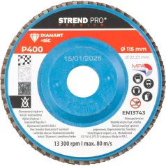   Strend Pro Premium csiszoló korong 115 x 22 mm, P400, gyémánt