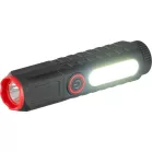 Strend Pro zseblámpa, COB LED 120 lm, 35x35x132mm, USB töltés