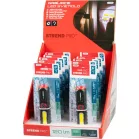 Strend Pro zseblámpa, COB LED 120 lm, 35x35x132mm, USB töltés