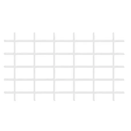 Növénytámasz 145 x 42,5 cm, 4/4,7 mm, PVC/acél, Fehér