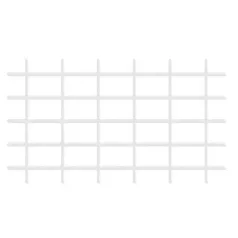 Növénytámasz 145 x 72,5 cm, 4/4,7 mm, PVC/acél, Fehér