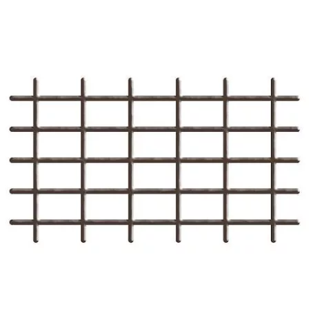 Növénytámasz 145 x 72,5 cm, 4/4,7 mm, PVC/acél, Barna