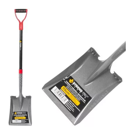 Lapát Strend Pro Premium ErgoBULL, D fogantyúval, üvegszálas, 1150 mm
