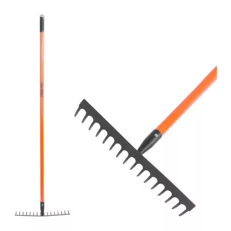 Gereblye Strend Pro, 16 fogú, üvegszálas nyél, 1480 mm