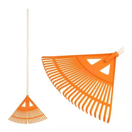 Lombseprű Strend Pro R130, 27 fogú, 58 cm, műanyag, 160 cm nyél